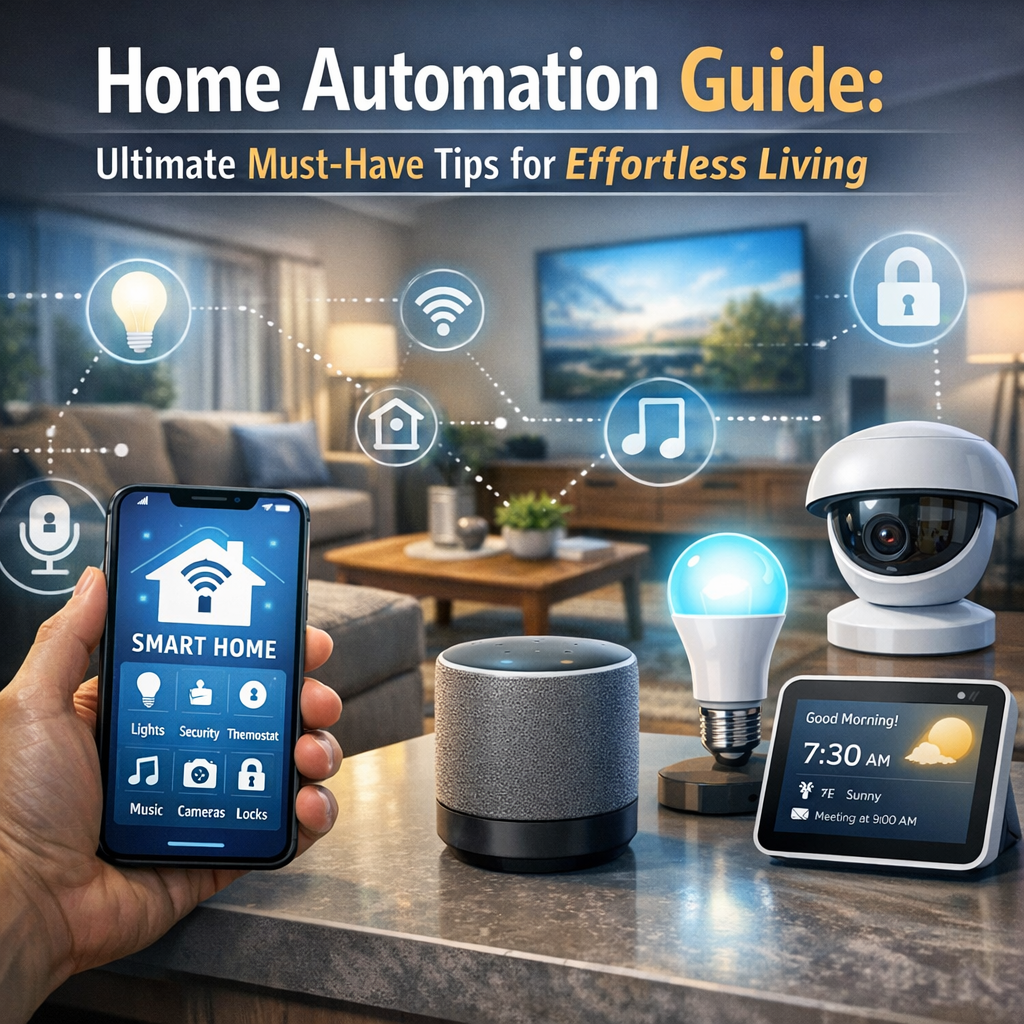 Illustration of Home Automation Guide: Ultimate Must-Have Tips for Effortless Living