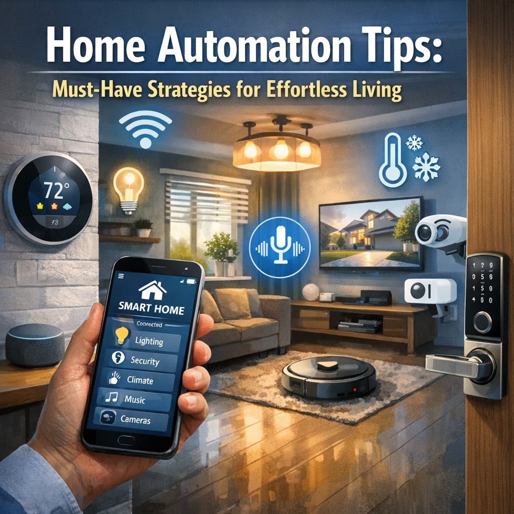 Illustration of Home Automation Tips: Must-Have Strategies for Effortless Living