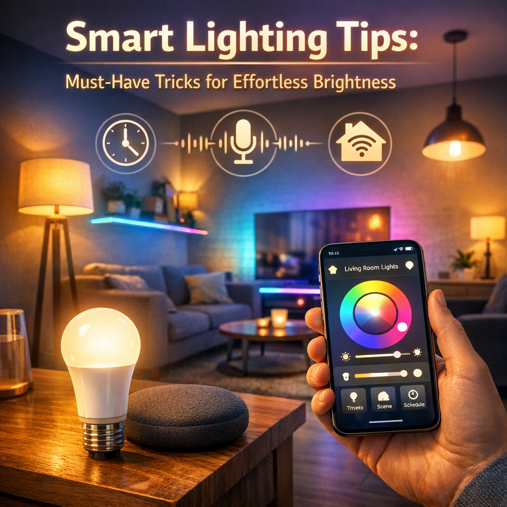 Illustration of Smart Lighting Tips: Must-Have Tricks for Effortless Brightness